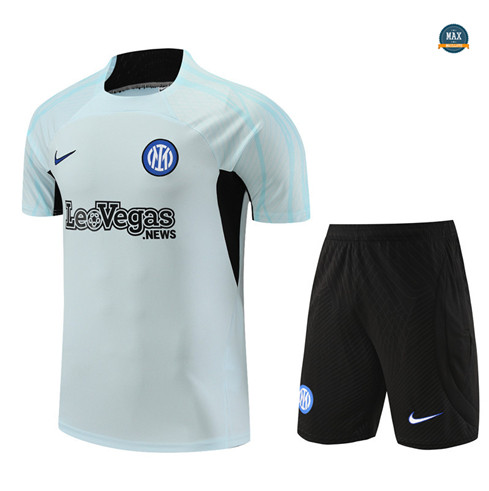 Marque Max Maillots Inter Milan + Short 2023/24 Training Gris Ciel