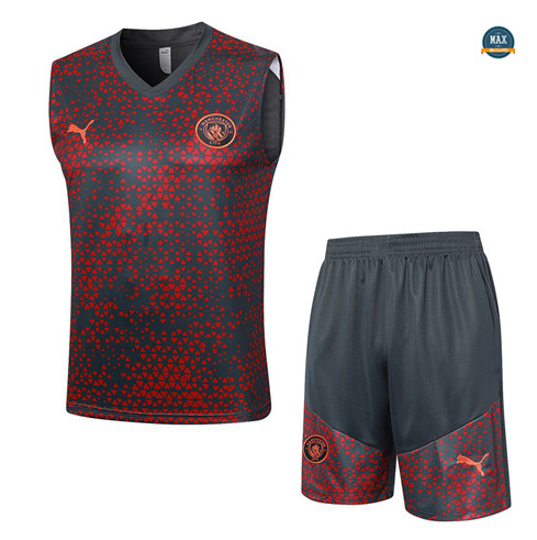 Vente Max Maillot Manchester City Debardeur + Short 2023/24 Training Rouge