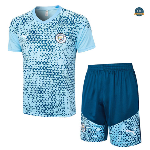 Achetez Max Maillots Manchester City + Short 2023/24 Training Bleu Ciel