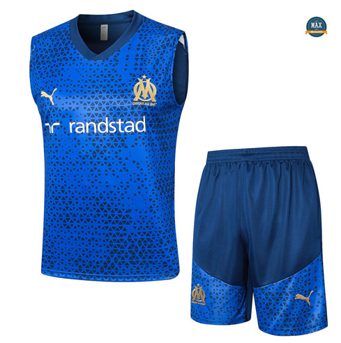 Vente Max Maillot Olympique Marseille Debardeur + Short 2023/24 Training Bleu marine