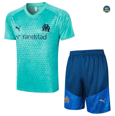 Soldes Max Maillot Olympique Marseille + Short 2023/24 Training Bleu