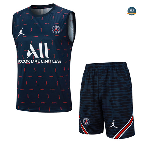 Marque Max Maillots Paris Paris Saint Germain Debardeur + Short 2023/24 Training Bleu marine