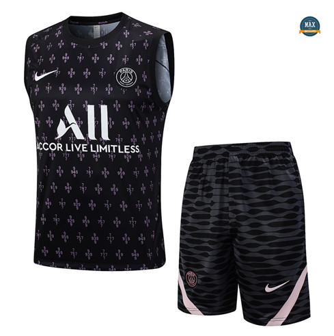 Acheter Max Maillots Paris Paris Saint Germain Debardeur + Short 2023/24 Training Noir