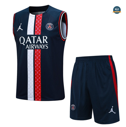 Soldes Max Maillots Paris Paris Saint Germain Debardeur + Short 2023/24 Training Bleu