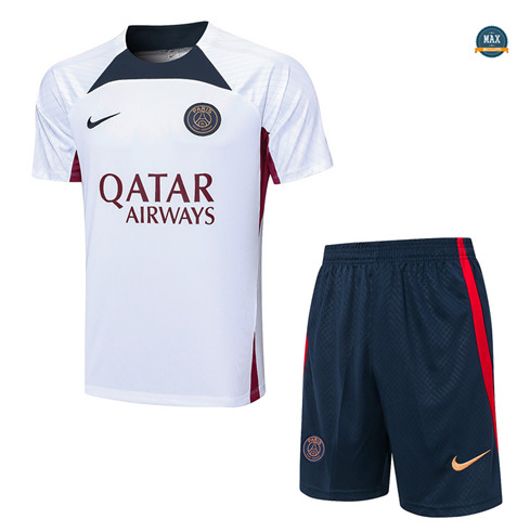 Marque Max Maillots Paris Paris Saint Germain + Short 2023/24 Training Blanc