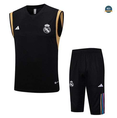 Vente Max Maillot Real Madrid Debardeur + Short 2023/24 Training Noir