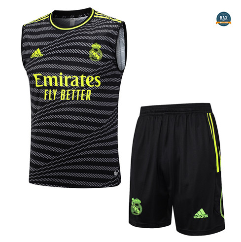 Marque Max Maillots Real Madrid Debardeur + Short 2023/24 Training Noir