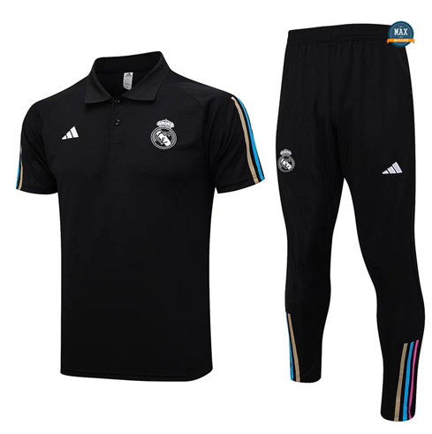 Créer Max Maillot Real Madrid polo + Pantalon 2023/24 Training Noir