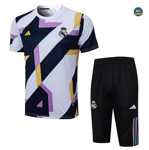 Soldes Max Maillots Real Madrid + Short 2023/24 Training Blanc