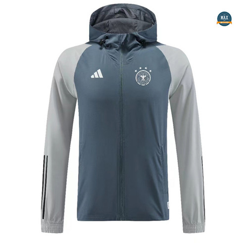 Vente Max Maillot Veste Coupe vent Allemagne 2023/24 Bleu/Gris