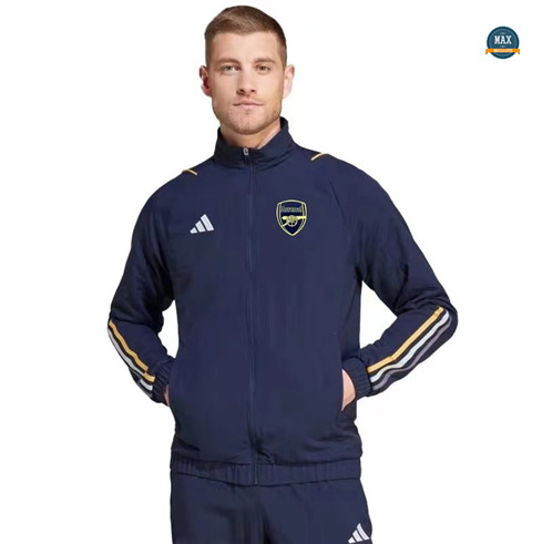 Flocage Max Maillots Veste Coupe vent Arsenal 2023/24 Bleu