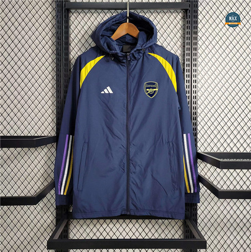 Acheter Max Maillots Veste Coupe vent Arsenal 2023/24 Bleu