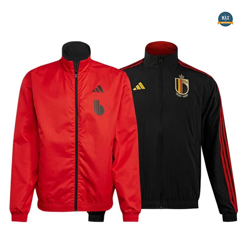 Flocage Max Maillots Veste Coupe vent Belgique Double 2023/24 Rouge