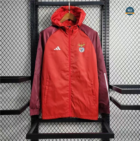 Soldes Max Maillots Veste Coupe vent Benfica 2023/24 Rouge