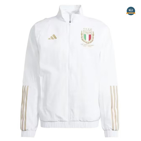 Nouveaux Max Maillot Veste Coupe vent Italie 2023/24 Blanc