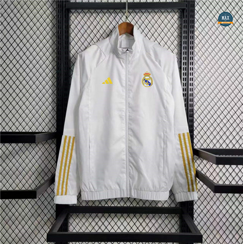 Achetez Max Maillots Veste Coupe vent Real Madrid 2023/24 Blanc