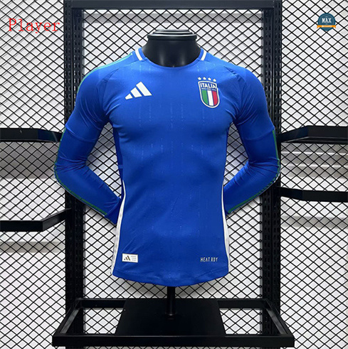 Nouveaux Max Maillots Player Version 2024/25 Italie Domicile Manche Longue