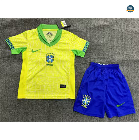 Marque Max Maillots Brésil Enfant Domicile 2024/25