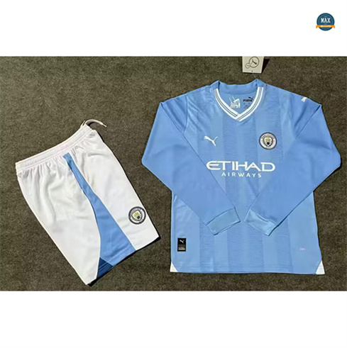 Acheter Max Maillot Manchester City Enfant Domicile Manche Longue 2023/24