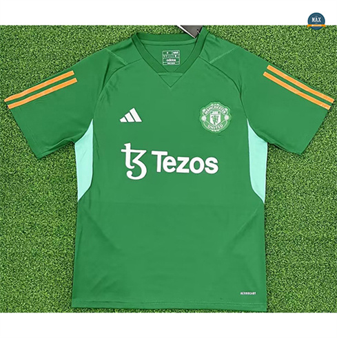 Vente Max Maillots Manchester United Vert 2023/24