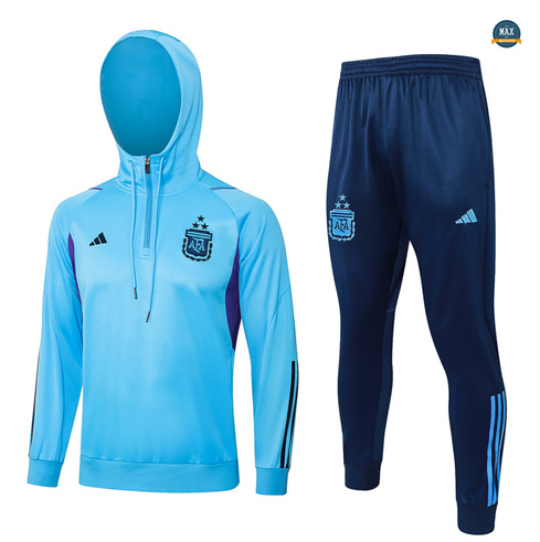 Flocage Max Maillot Survetement Argentine à capuche 2024/25 bleu ciel