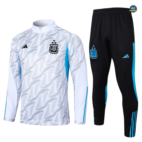 Créer Max Maillots Survetement Argentine 2024/25 Blanc