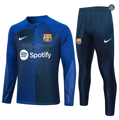 Marque Max Maillots Survetement Barcelone 2024/25 bleu