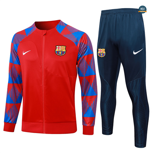 Vente Max Maillots Veste Survetement Barcelone 2024/25 rouge