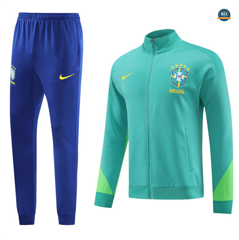 Marque Max Maillots Veste Survetement Brésil 2024/25 bleu