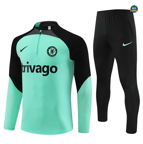 Soldes Max Maillots Survetement Chelsea 2024/25 vert clair