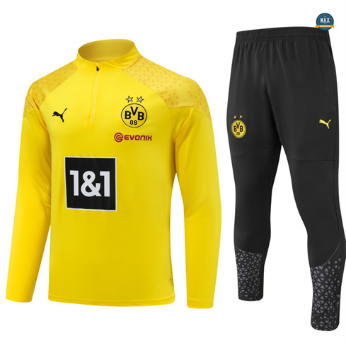 Nouveaux Max Maillots Survetement Dortmund 2024/25 jaune