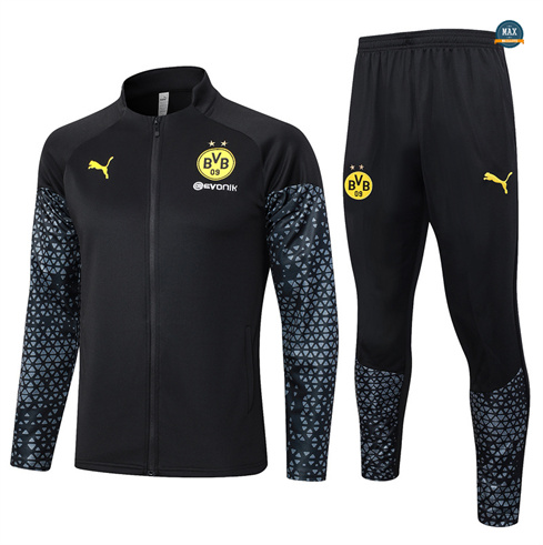 Marque Max Maillots Veste Survetement Dortmund 2024/25 noir