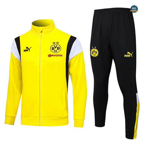Vente Max Maillots Veste Survetement Dortmund 2024/25 jaune