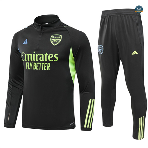 Flocage Max Maillot Survetement Enfant Arsenal 2024/25 noir