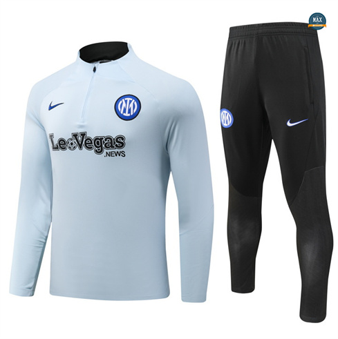 Nouveaux Max Maillots Survetement Enfant Inter Milan 2024/25 bleu clair