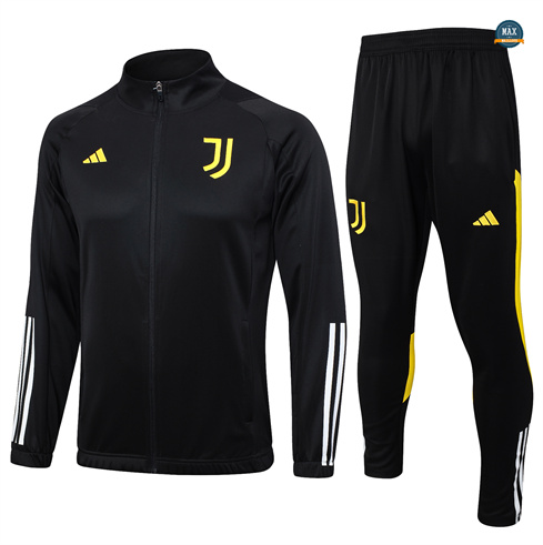 Soldes Max Maillot Veste Survetement Enfant Juventus 2024/25 noir