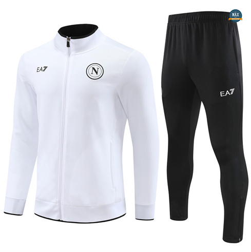 Achetez Max Maillot Veste Survetement Enfant Naples 2024/25 Blanc