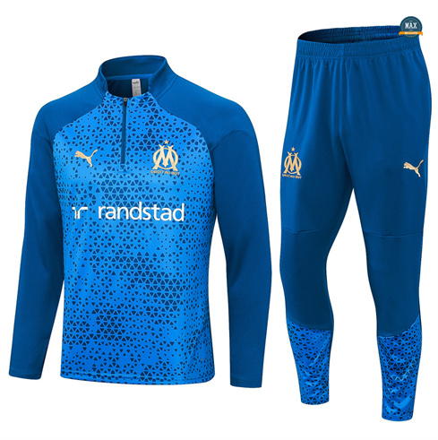 Acheter Max Maillot Survetement Enfant Olympique Marseille 2024/25 bleu