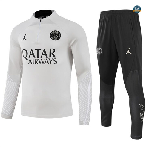 Marque Max Maillots Survetement Enfant Paris Saint Germain 2024/25 Blanc