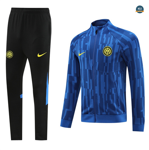 Achetez Max Maillot Veste Survetement Inter Milan 2024/25 bleu