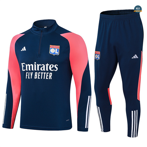 Marque Max Maillots Survetement Olympique Lyonnais 2024/25 bleu royal