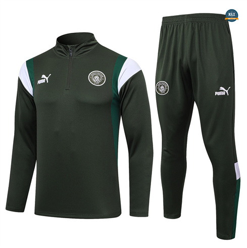 Marque Max Maillots Survetement Manchester City 2024/25 vert foncé