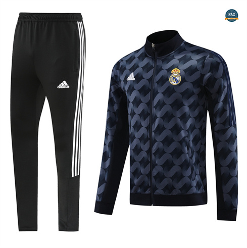 Soldes Max Maillot Veste Survetement Real Madrid 2024/25 noir