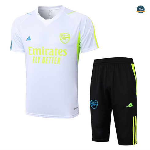 Acheter Max Maillot Arsenal + Shorts 2024/25 Training Blanc