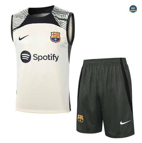 Flocage Max Maillot Barcelone Ensemble Short Debardeur 2024/25 abricot