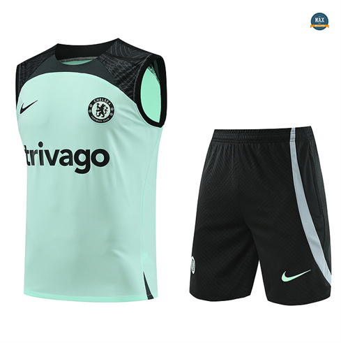 Marque Max Maillot Chelsea Ensemble Short Debardeur 2024/25 vert