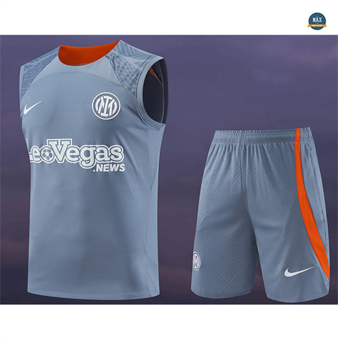 Soldes Max Maillots Inter Milan Ensemble Short Debardeur 2024/25 gris