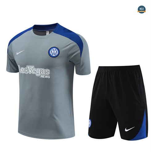 Acheter Max Maillot Inter Milan Enfant + Shorts 2024/25 Training gris