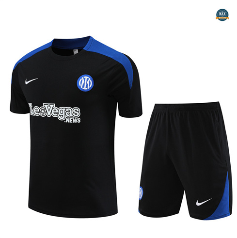 Nouveaux Max Maillots Inter Milan Enfant + Shorts 2024/25 Training noirxxx