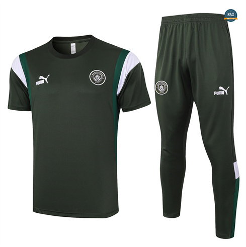 Marque Max Maillots Manchester City polo + Pantalon Training 2024/25 vert foncé